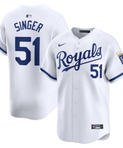 Brady Singer Kansas City Royals Nike Home Limited Player Jersey - White