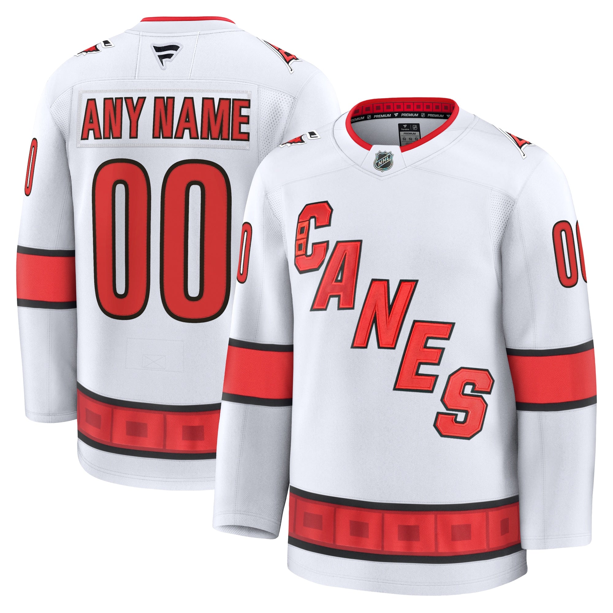 Carolina Hurricanes Alternate Premium Custom Jersey - Red/Black/White - Image 12
