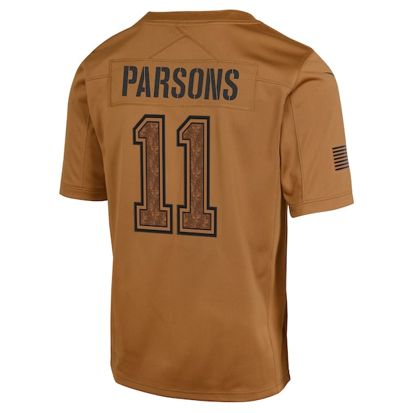 Micah Parsons Dallas Cowboys Nike Youth 2023 Salute To Service Limited Jersey - Brown - Image 3