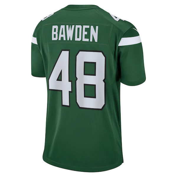 Nick Bawden New York Jets Nike Game Player Jersey - Gotham Green - Image 3