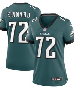 Darian Kinnard Philadelphia Eagles Nike Women's Team Game Jersey - Midnight Green