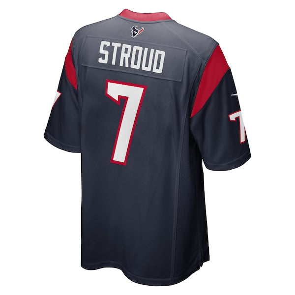 C.J. Stroud Houston Texans Nike 2023 NFL Draft First Round Pick Game Jersey - Navy/Red/White - Image 4