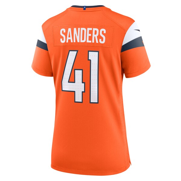 Drew Sanders Denver Broncos Nike Women's Team Game Jersey - Orange - Image 3