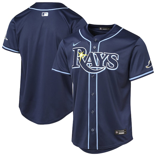 Tampa Bay Rays Youth Road Limited Jersey - Navy/Light Blue - Image 2