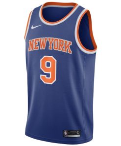 Alternative view of RJ Barrett New York Knicks Nike Swingman Jersey Blue - Icon Edition