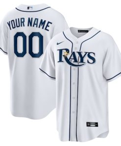 Tampa Bay Rays Nike Home Replica Custom Jersey - White