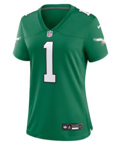 Alternative view of Jalen Hurts Philadelphia Eagles Nike Women's Game Player Jersey - Kelly Green