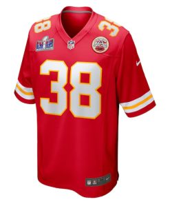 Alternative view of L'Jarius Sneed Kansas City Chiefs Nike Super Bowl LVIII Game Jersey - Red