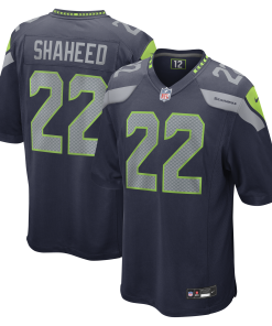 Alternative view of Rashid Shaheed Seattle Seahawks Nike  Game Jersey -  White/Royal/College Navy