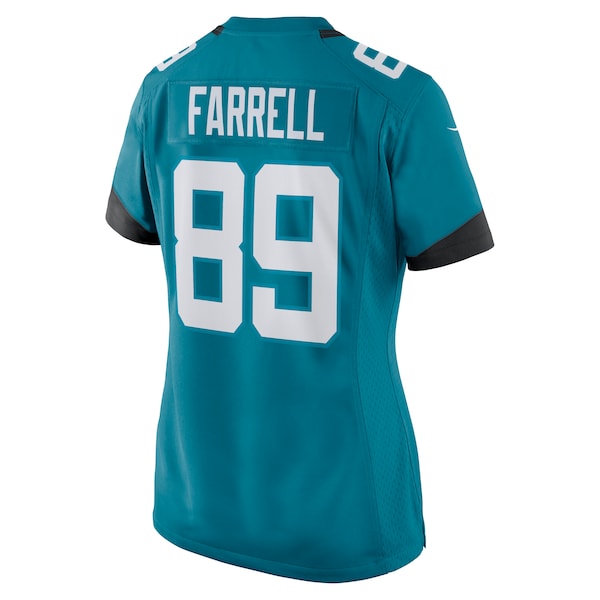 Luke Farrell Jacksonville Jaguars Nike Women's Game Jersey - Teal - Image 3