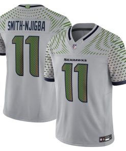 Jaxon Smith-Njigba Seattle Seahawks Nike 2025 Rivalries Collection Limited Jersey - Wolf Gray