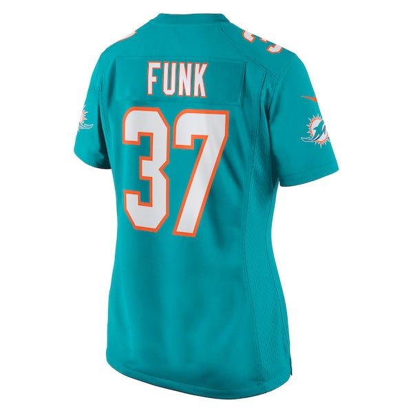 Jake Funk Miami Dolphins Nike Women's Game Jersey - Aqua - Image 3