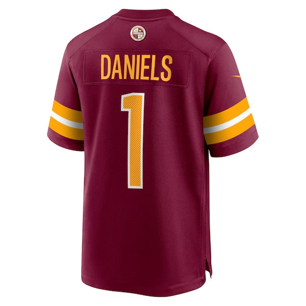 Jayden Daniels Washington Commanders Nike 2024 NFL Draft First Round Pick Player Game Jersey - Burgundy - Image 3