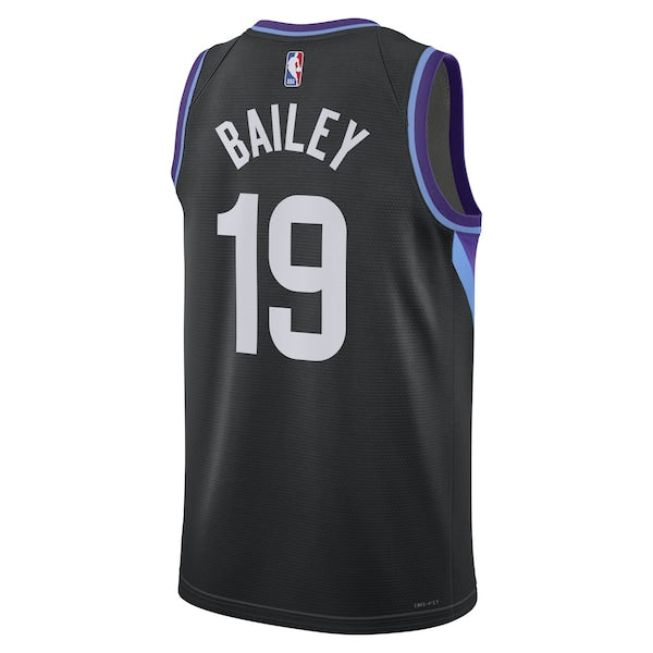 Ace Bailey Utah Jazz Jordan Brand Unisex Swingman Player Jersey - Statement Edition - Black - Image 3