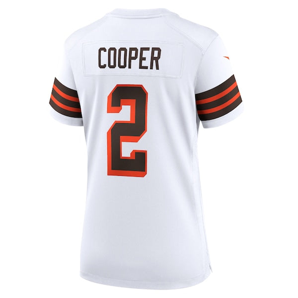 Amari Cooper Cleveland Browns Nike Women's Alternate Game Jersey - White/Brown - Image 6