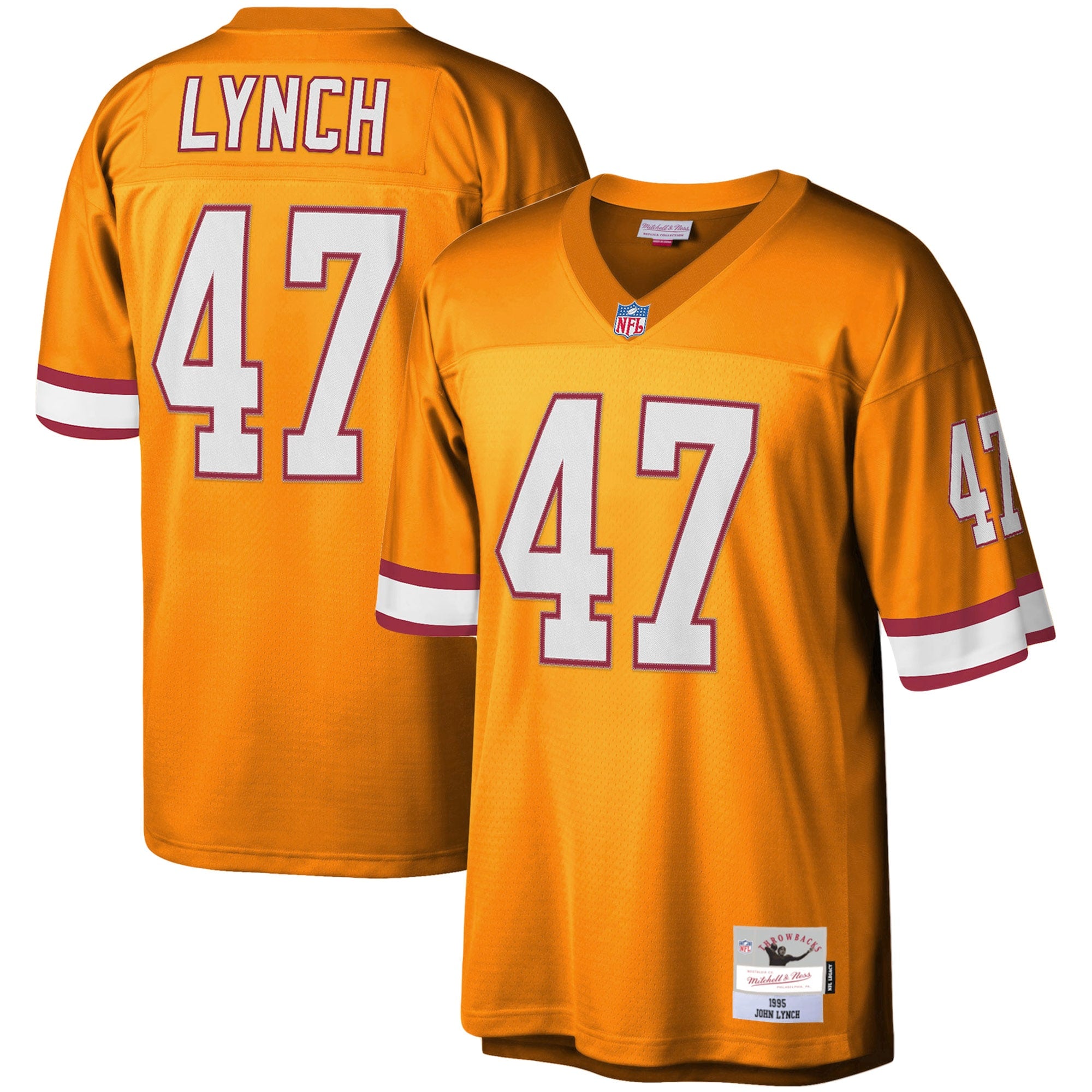 John Lynch Tampa Bay Buccaneers Legacy Replica Jersey - Red/Orange - Image 5