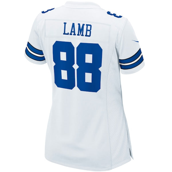 CeeDee Lamb Dallas Cowboys Nike Women's Game Jersey - White - Image 3