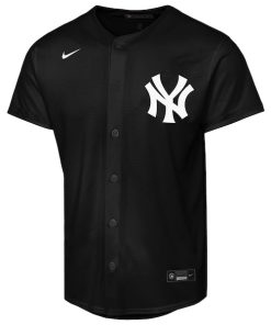 Alternative view of Aaron Judge New York Yankees Nike  Youth Lights Out Replica Player Jersey - Black