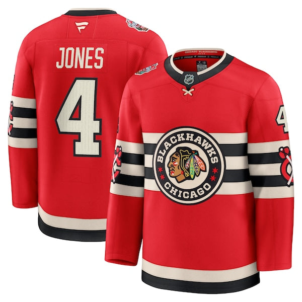Seth Jones Chicago Blackhawks 2025 NHL Winter Classic Premium Player Jersey - Red