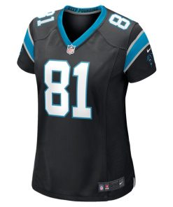 Alternative view of Hayden Hurst Carolina Panthers Nike Women's Game Player Jersey - Black