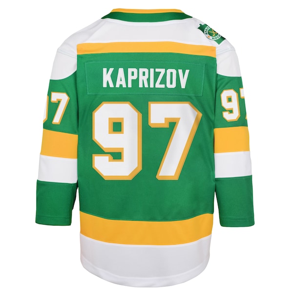 Kirill Kaprizov Minnesota Wild Youth 2023/24 Alternate Premier Player Jersey?ยจC Green - Image 3