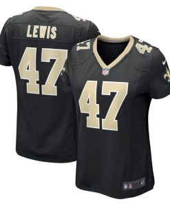 Terrell Lewis New Orleans Saints Nike Women's  Game Jersey -  Black