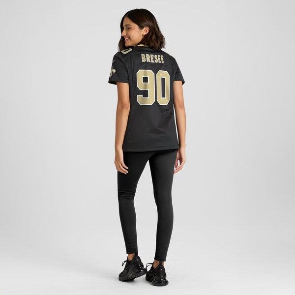 Bryan Bresee New Orleans Saints Nike Women's Game Jersey - Black - Image 5