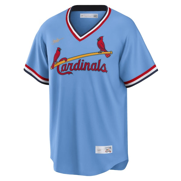 Ozzie Smith St. Louis Cardinals Nike Road Cooperstown Collection Player Jersey - Light Blue - Image 2