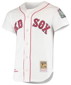 Alternative view of Pedro Martinez Boston Red Sox 1999 Cooperstown Collection Home Authentic Jersey - White