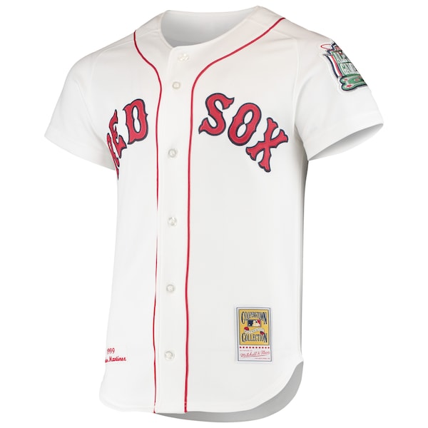 Pedro Martinez Boston Red Sox 1999 Cooperstown Collection Home Authentic Jersey - White - Image 2