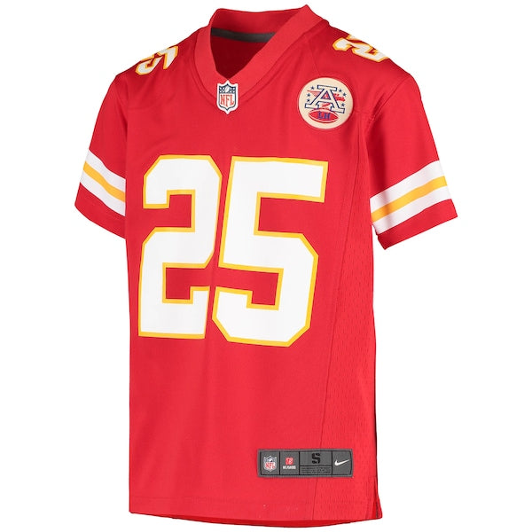 Clyde Edwards-Helaire Kansas City Chiefs Nike Youth Game Jersey - Red/White - Image 3