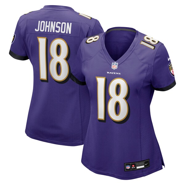 Diontae Johnson Baltimore Ravens Nike Women's Player Game Jersey - Purple - Image 2