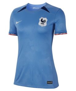 Alternative view of France Women's National Team Nike Women's 2023 Home Stadium Replica Jersey - Blue