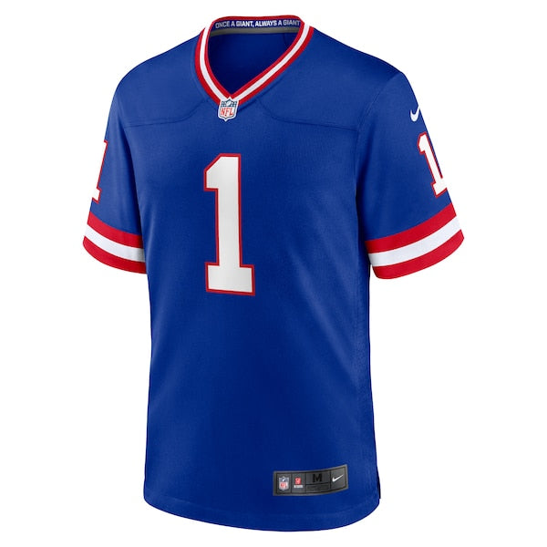 Malik Nabers New York Giants Nike 2nd Alternate 2024 NFL Draft Game Jersey - Royal - Image 2