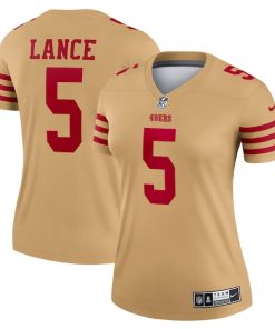 Trey Lance San Francisco 49ers Nike Women's Team Inverted Legend Jersey - Gold