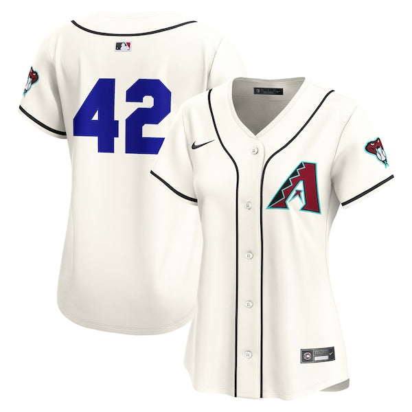 Arizona Diamondbacks Nike Home 2025 Jackie Robinson Day Limited Jersey?ยจC Cream