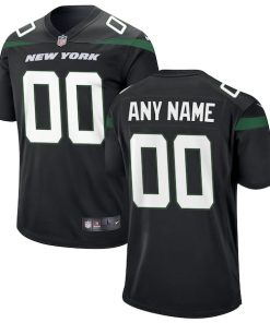 New York Jets Nike Youth Custom Game Jersey - Black