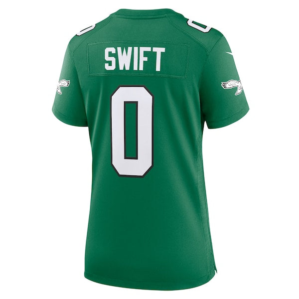 D'Andre Swift Philadelphia Eagles Nike Women's Alternate Game Jersey - Kelly Green - Image 3