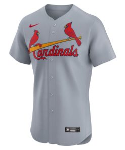 Alternative view of St. Louis Cardinals Nike Road 2024 Jackie Robinson Day Elite Jersey - Gray