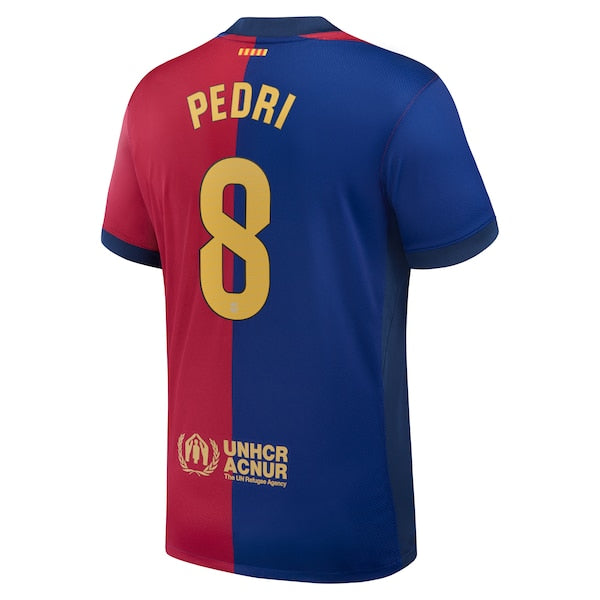 Pedri Barcelona Nike 2024/25 Home Replica Player Jersey - Royal - Image 3