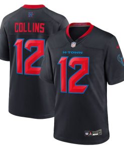 Nico Collins Houston Texans Nike 2nd Alternate Game Jersey -  Navy