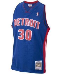 Alternative view of Rasheed Wallace Detroit Pistons 2003/04 Hardwood Classics Swingman Jersey - Royal