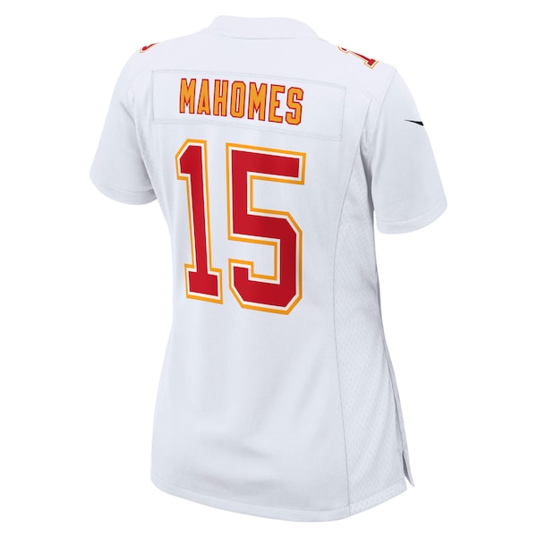 Patrick Mahomes Kansas City Chiefs Nike Women's Super Bowl LIX Fashion Game Jersey - Tundra White/Black - Image 4