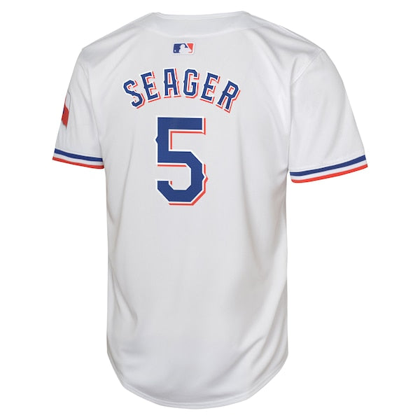 Corey Seager Texas Rangers Nike Youth Home Limited Player Jersey - White - Image 3