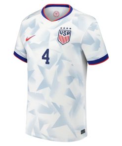 Alternative view of Naomi Girma USMNT Nike Youth 2025 Home Replica Player Jersey - White