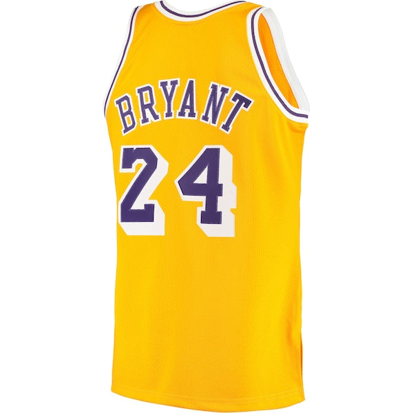 Men's Los Angeles Lakers Kobe Bryant Gold 2007 Hardwood Classics Authentic Jersey - Image 3