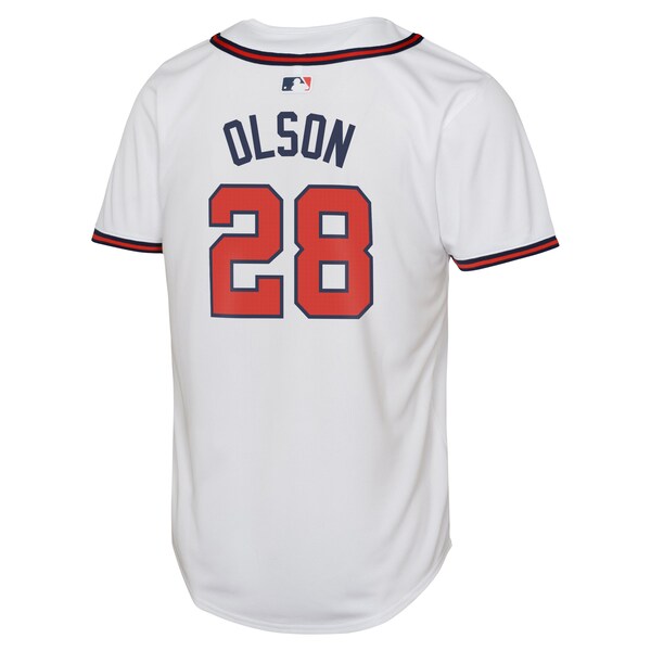 Matt Olson Atlanta Braves Nike Youth Home Limited Player Jersey - White - Image 3