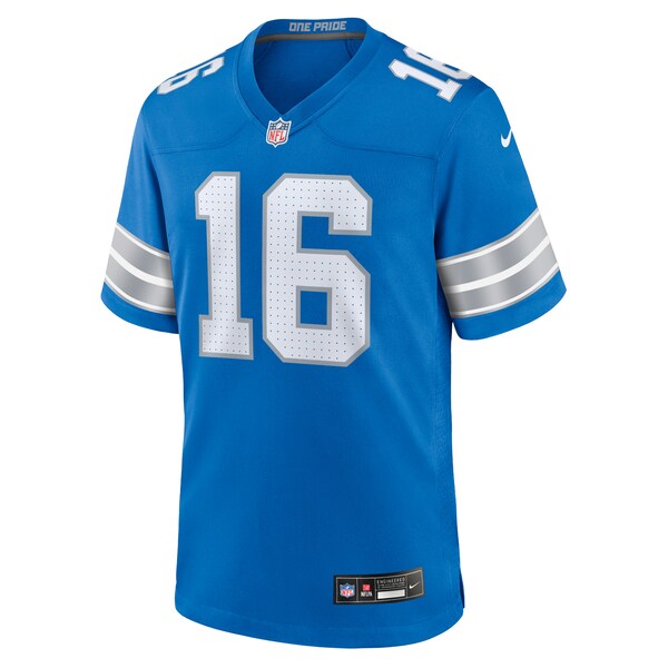 Jared Goff Detroit Lions Nike Game Jersey - Blue - Image 2