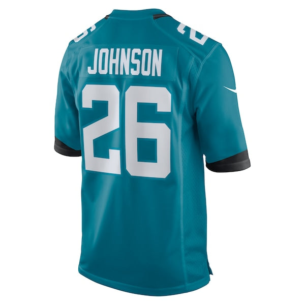 D'Ernest Johnson Jacksonville Jaguars Nike Women's Game Jersey - Teal - Image 3