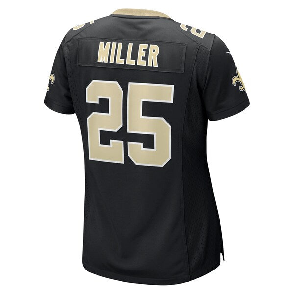 Kendre Miller New Orleans Saints Nike Women's Team Game Jersey - Black - Image 3